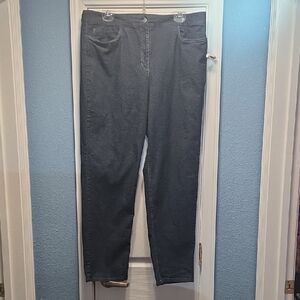 Eileen Fisher Dark Wash Straight Leg Denim Jeans Size 1x